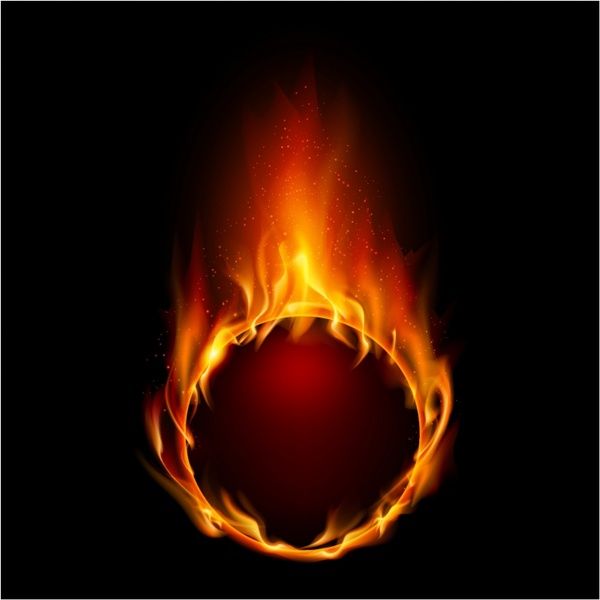 600x600 Ring Of Fire Free Vector In Adobe Illustrator Ai ( .ai