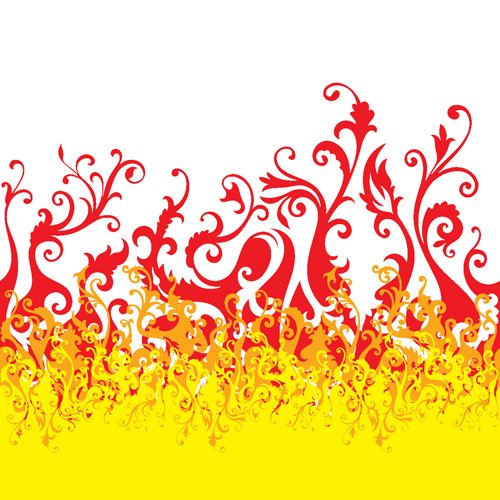 500x500 Set Of Abstract Fire Vector Background 08 Free Download