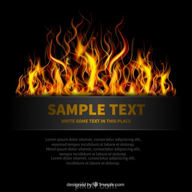 626x626 Ai] Template On Fire Vector Free Download