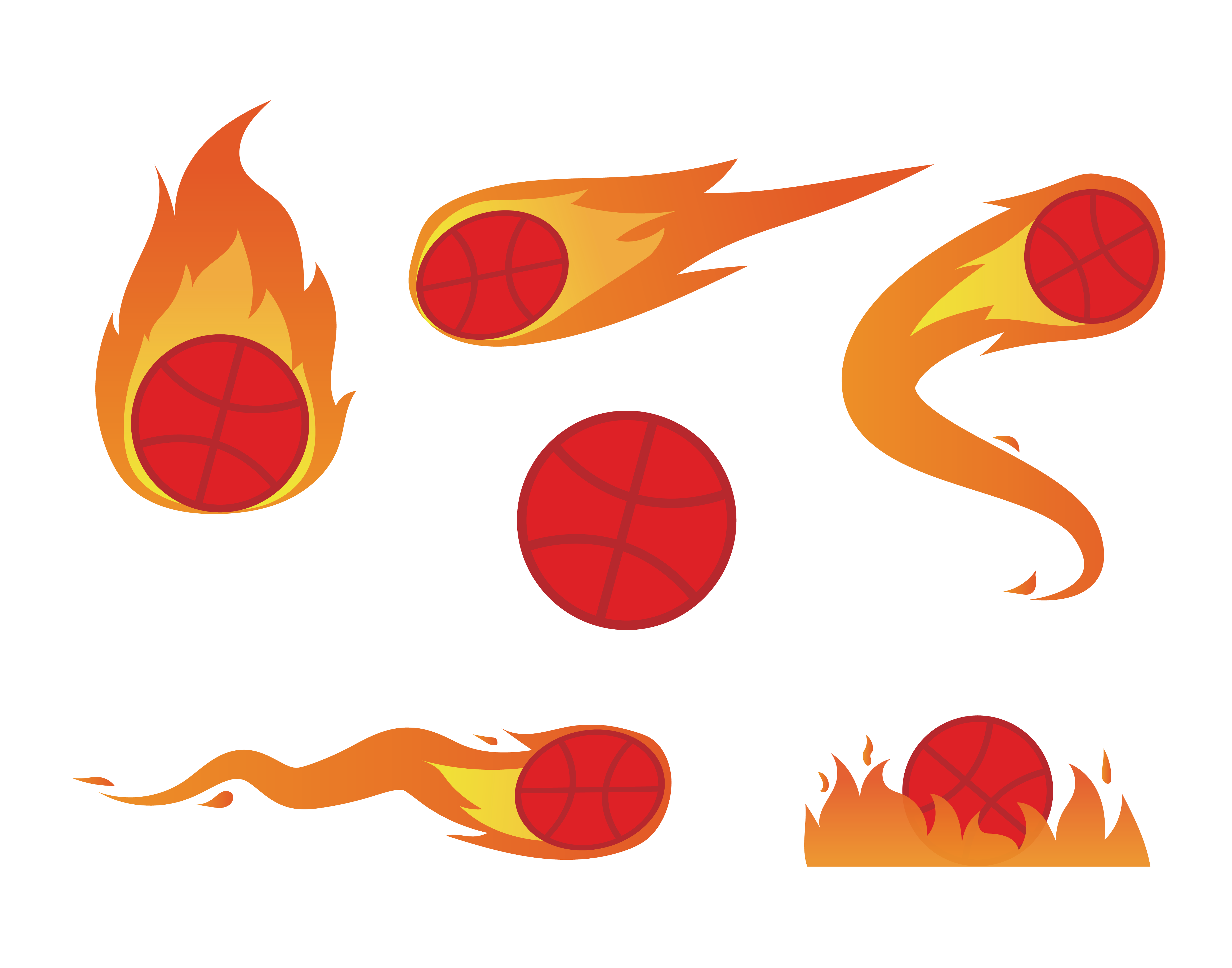 4651x3656 Basketball Euclidean Vector Fire