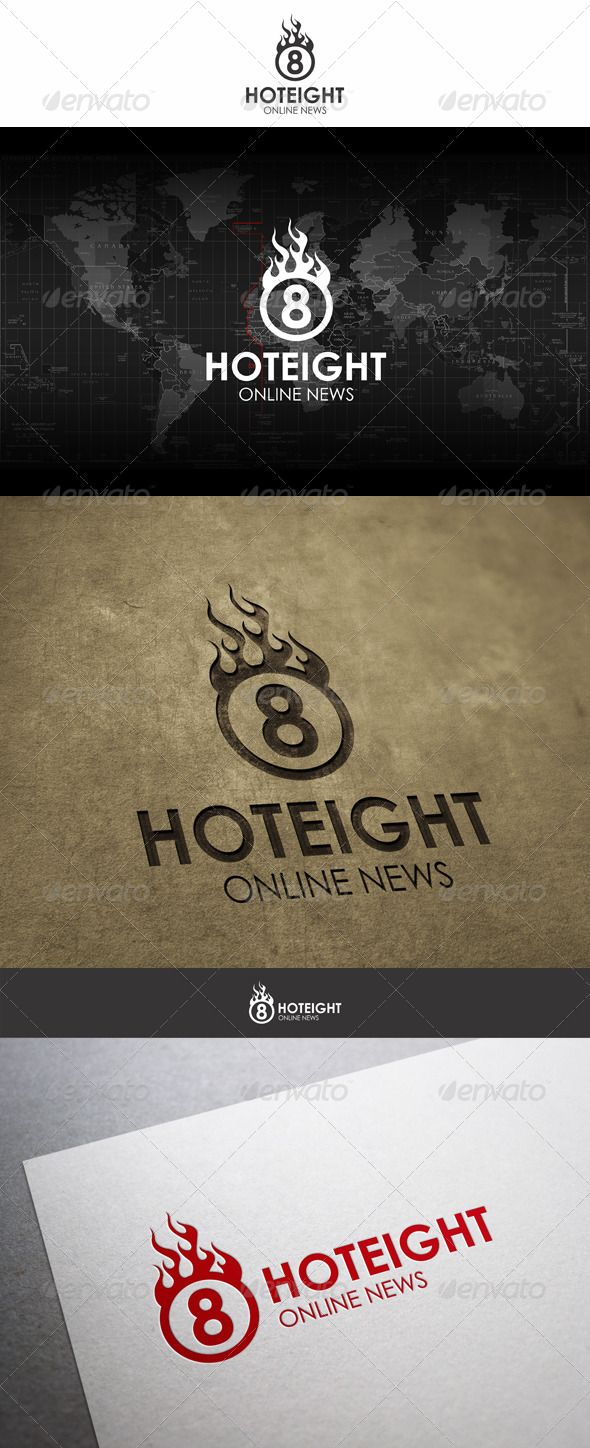 590x1448 Hot Eight Fireball Logo Logos, Logo Templates And Template