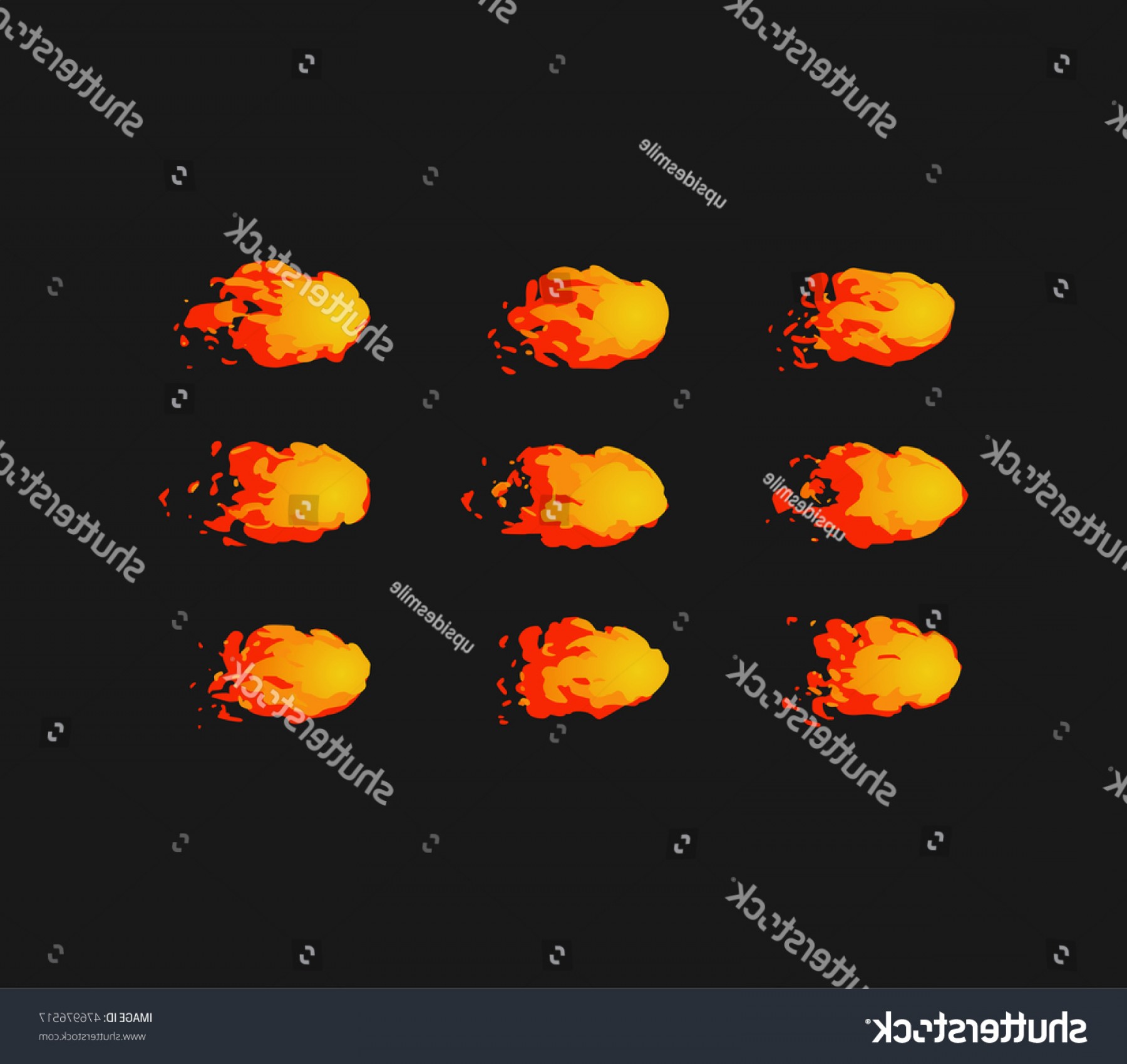 1800x1699 Fireball Vector Animationtype Sprite Sheet Shopatcloth
