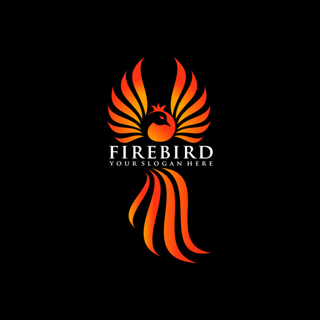 626x626 Phoenix Bird Vector Logo, Pomegranate Bird Logo. Vector Premium