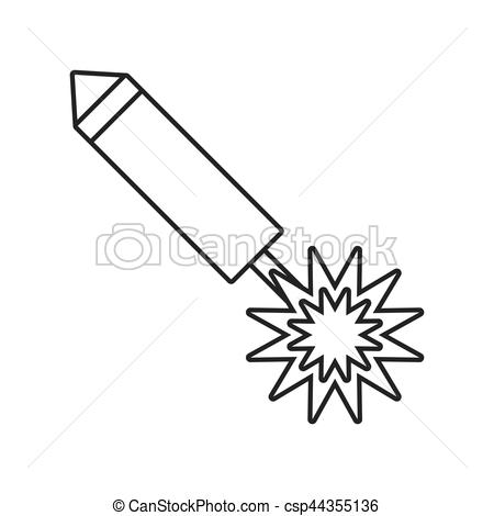 450x470 Party Firecracker Icon Design, Vector Illustration Image.