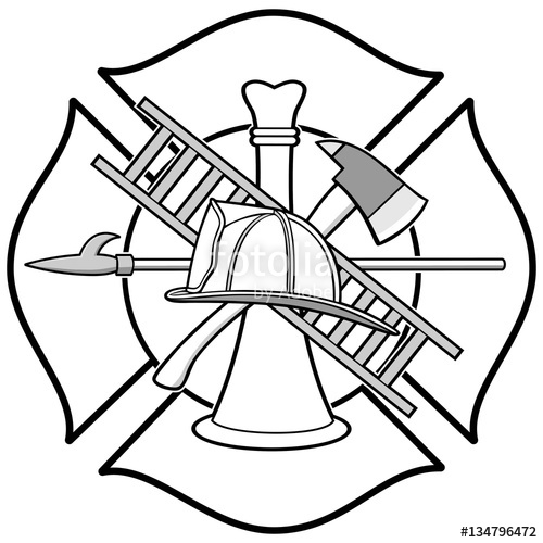 Firefighter Badge Vector at GetDrawings | Free download