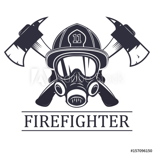 Firefighter Badge Vector at GetDrawings | Free download