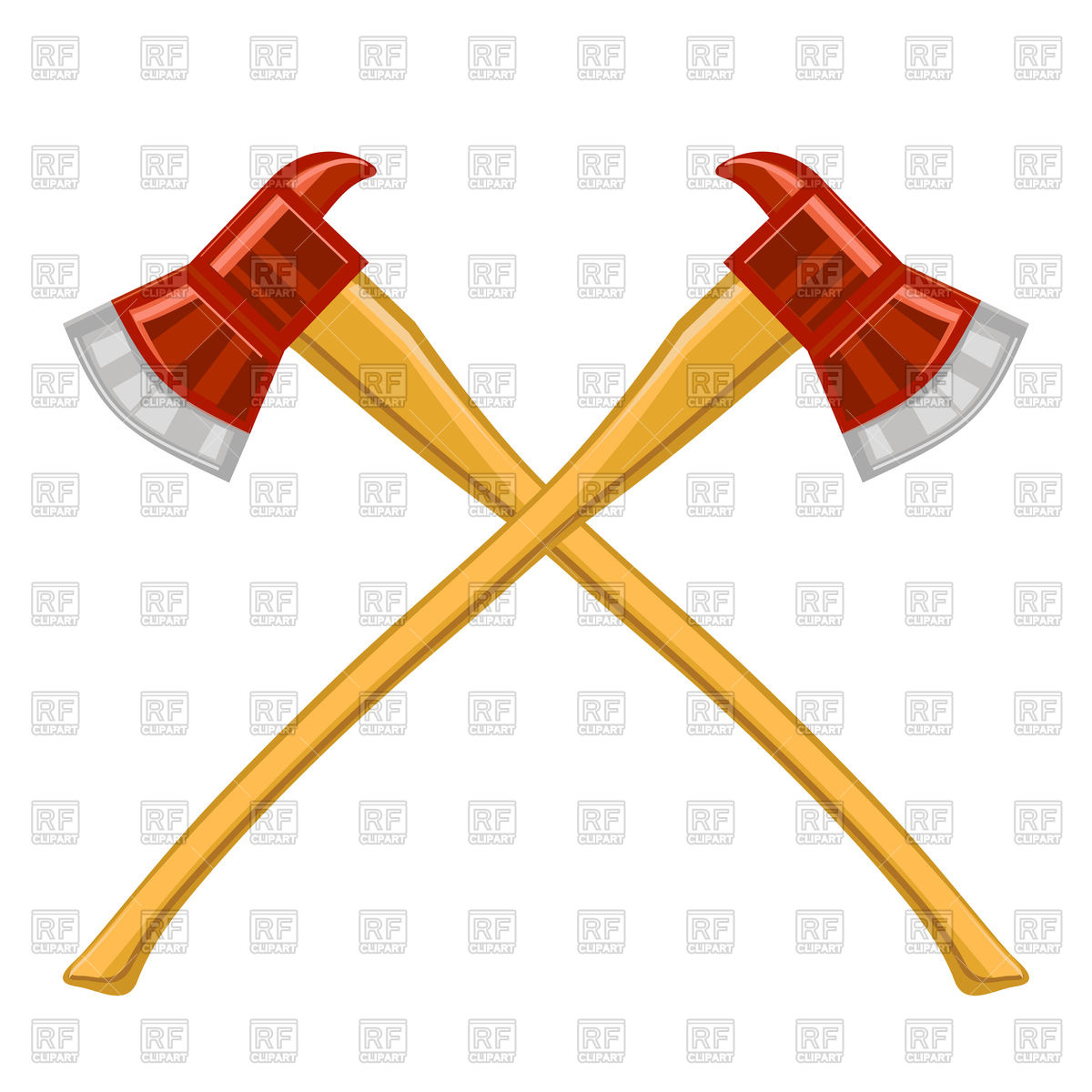 1200x1200 Firefighter Cross Axes On White Background Vector Image Vector