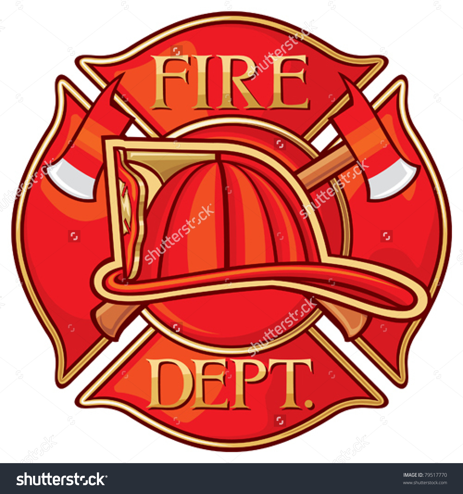 1500x1600 Firefighter Maltese Cross Vector Clipart