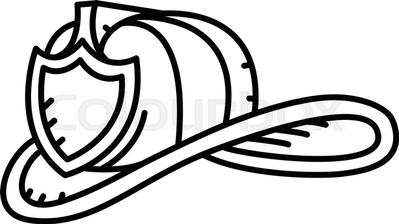 800x450 Firefighter Helmet Stock Vector Colourbox