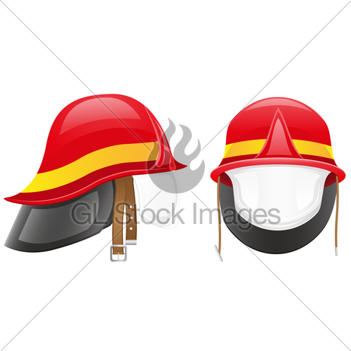 500x500 Firefighter Helmet Vector Illustration Gl Stock Images