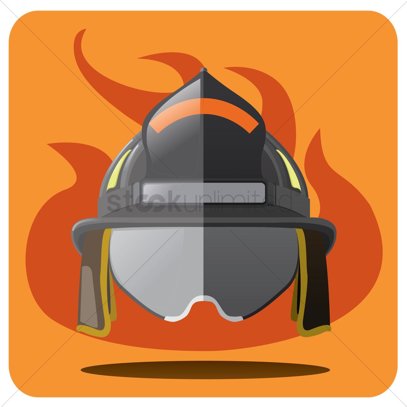 1300x1300 Firefighter Helmet Vector Image