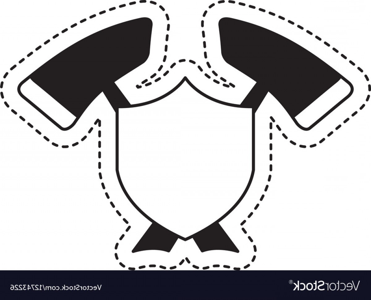 1200x969 Firefighter Shield Isolated Icon Vector Rongholland