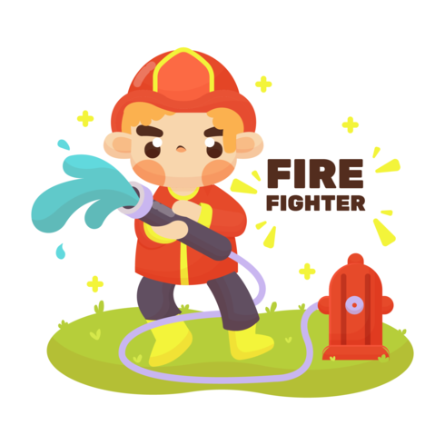 490x490 Firefighter Vector