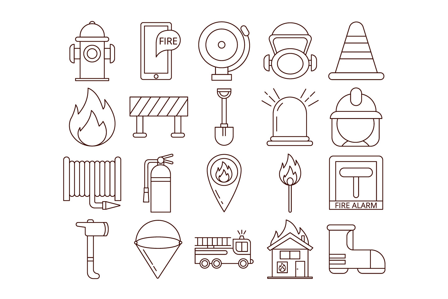 1440x960 Firefighter Vector Free Icon Set