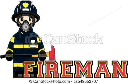 450x294 Cute Cartoon Fireman