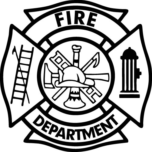 502x501 Fireman Badge Coloring