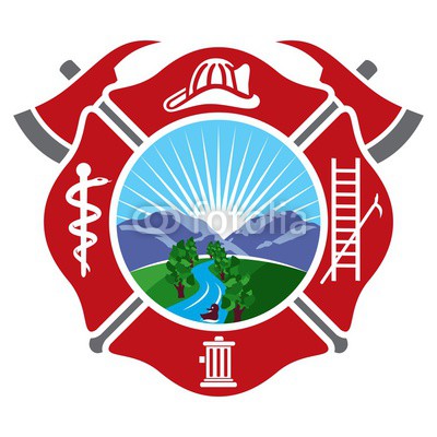 400x400 Fireman Emblem. Fire Department Symbol. Logo Vector. Buy Photos
