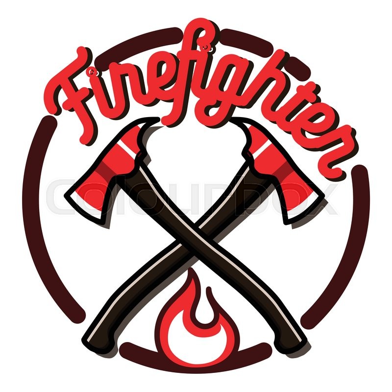 800x800 Color Vintage Fireman Emblems, Badges And Logos On White