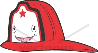 320x174 Creative Firefighter Hat Cartoon With Eyes