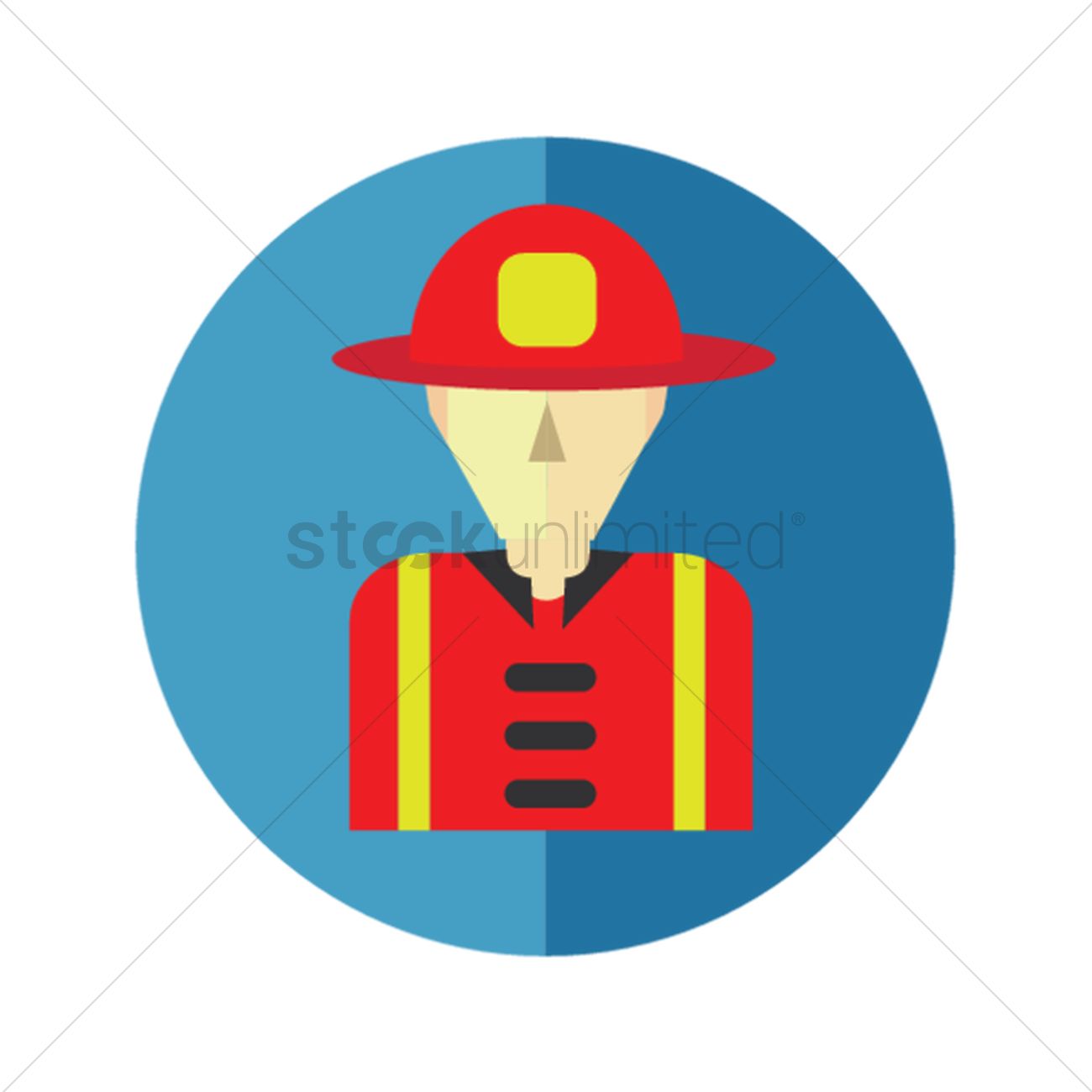 1300x1300 Fireman Vector Image