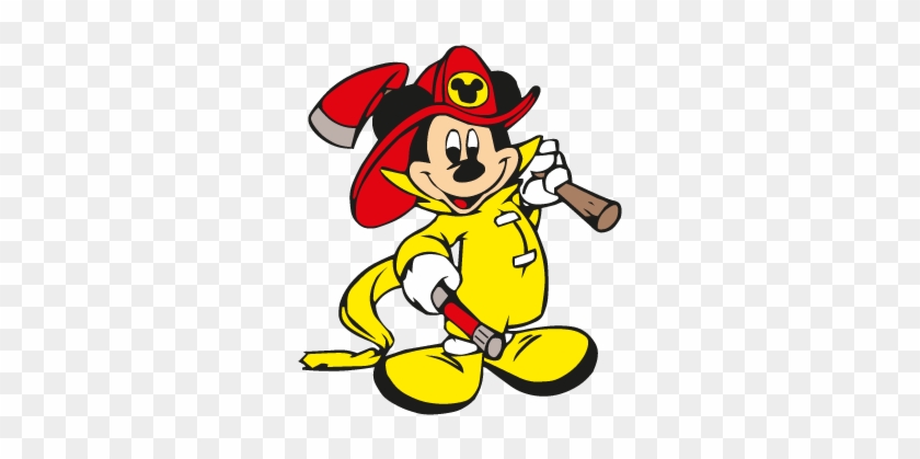840x419 Mickey Mouse Fireman Vector