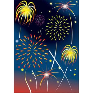 300x300 Free Fireworks New Year Celebration Vector Art Psd Files, Vectors