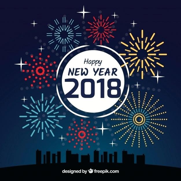 626x626 New Years Design New Year Background With Fireworks Vector Free