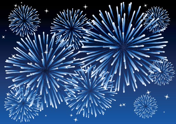 680x481 Free Vector 5 Dazzling Fireworks Vector Graphic Available For Free