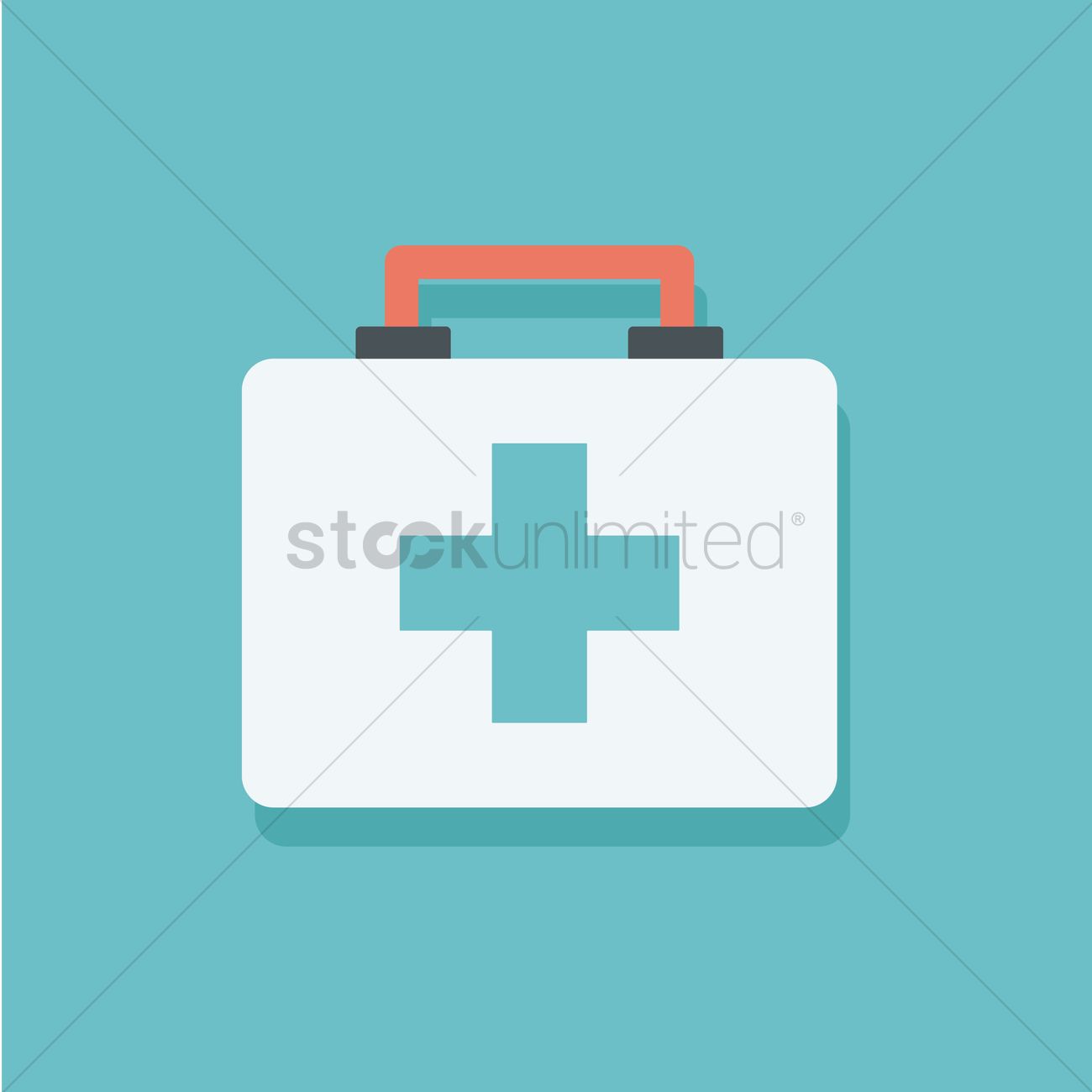 1300x1300 First Aid Box Vector Image