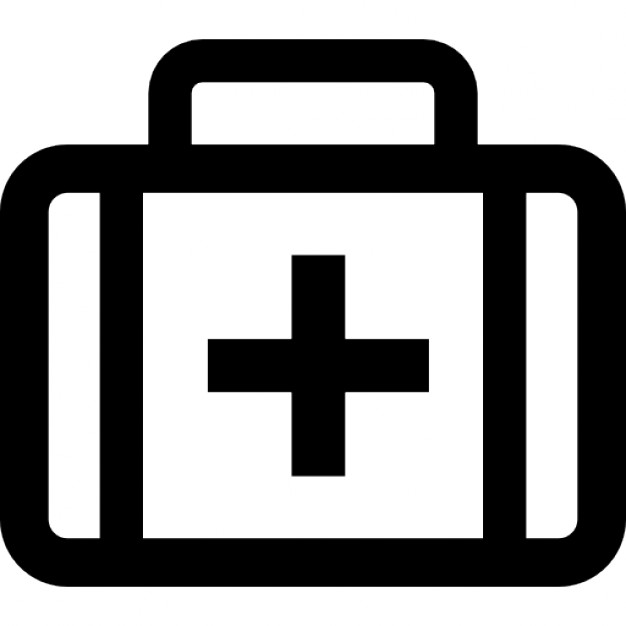 626x626 First Aid Kit Bag With Cross Sign Icons Free Download