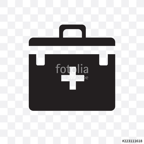 500x500 First Aid Kit Vector Icon Isolated On Transparent Background