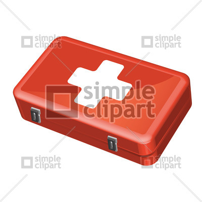 400x400 Red First Aid Kit Vector Image