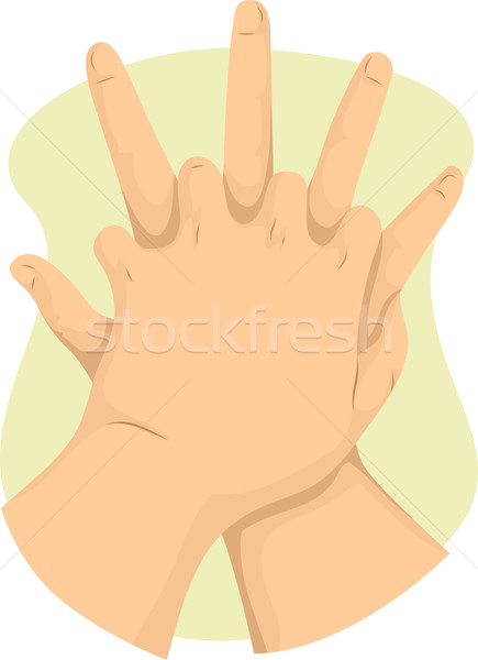 435x600 Hand First Aid Vector Illustration Lenm ( 6432948) Stockfresh