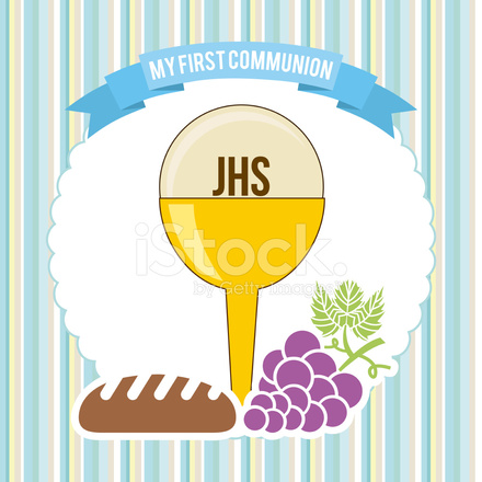 440x440 First Communion Vector Illustration 10 Eps Graphic Stock Vector