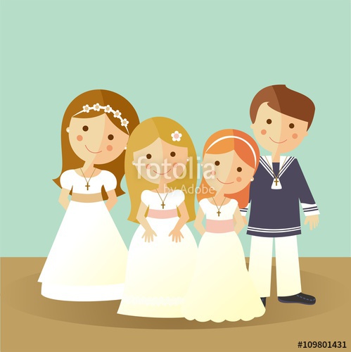 499x500 First Communion Children Stock Image And Royalty Free Vector