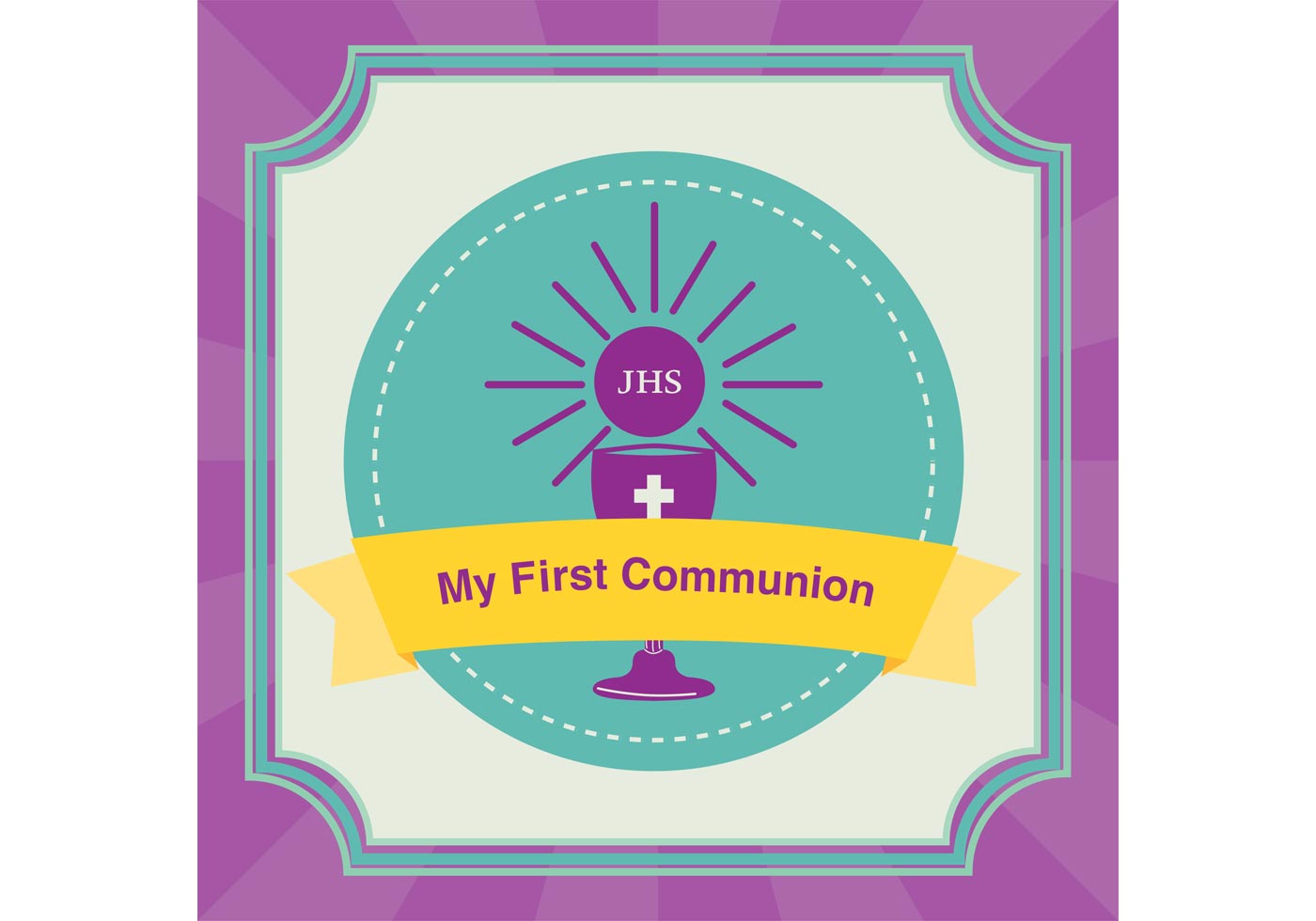 1400x980 First Communion Free Vector Art
