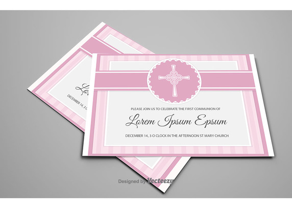 572x407 First Communion Card Vector Free Vector Download In .ai, .eps