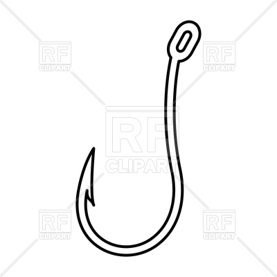400x400 Fish Hook Vector Image Vector Artwork Of Signs, Symbols, Maps