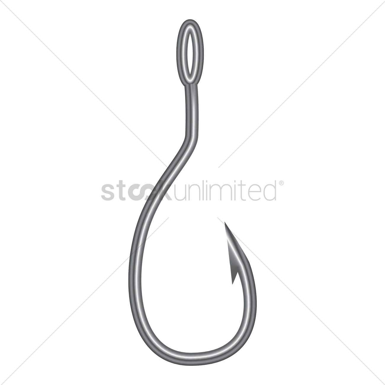 1300x1300 Fishing Hook Vector Image