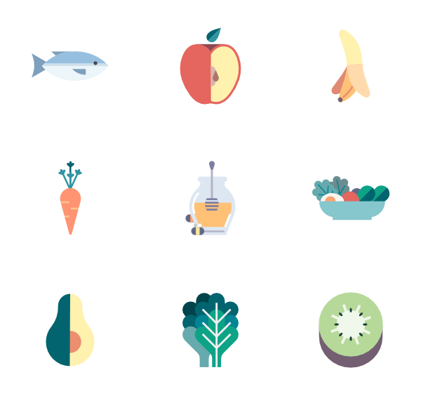 600x564 Fish Icons
