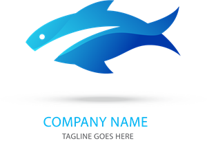 300x205 Blue Fish Logo Vector (.eps) Free Download