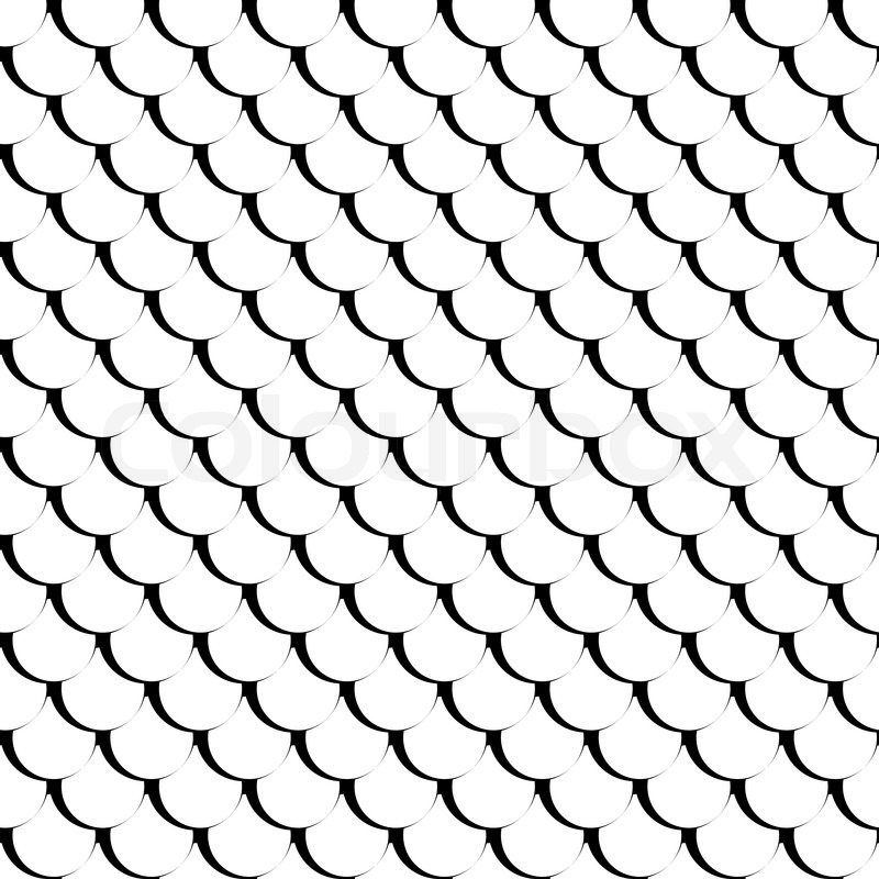 800x800 Fish Scales Texture. Seamless Pattern. Vector Art. Stock Vector