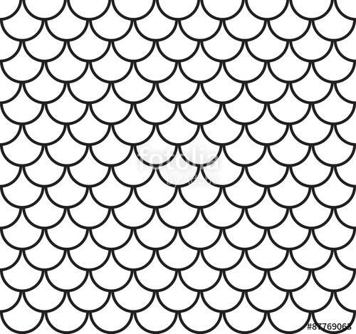 500x469 Seamless Fish Scale Pattern Vector Illustration Stock Image And