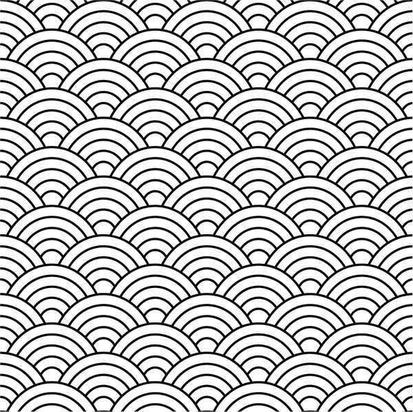600x598 Seamless Fish Scale Pattern (Vector) Free Vector In Adobe