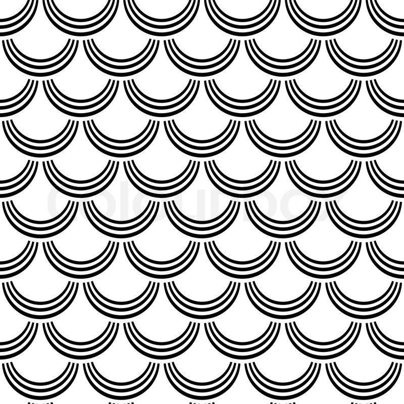 800x800 Seamless Pattern. Fish Scale Texture. Vector Art. Stock Vector