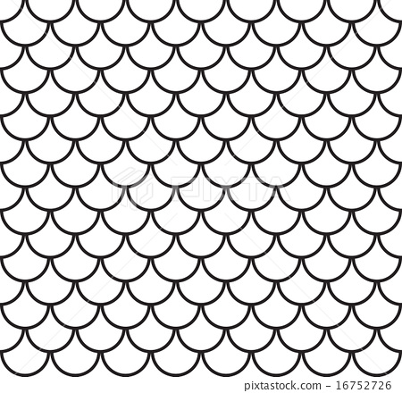 450x440 Seamless Fish Scale Pattern Vector Illustration
