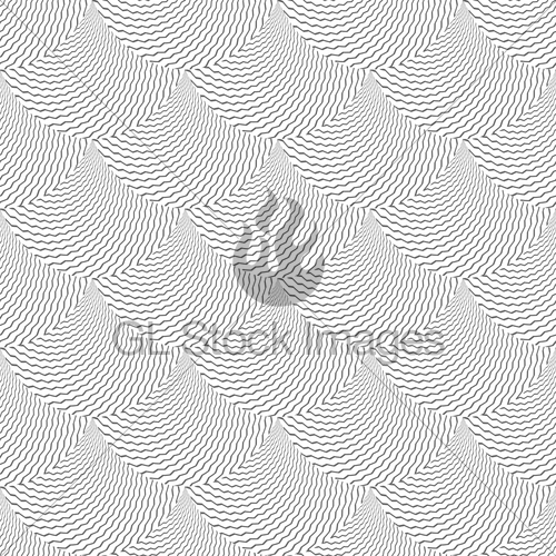 500x500 Seamless Fish Scales Pattern. Lines Texture. Vector Art. Gl