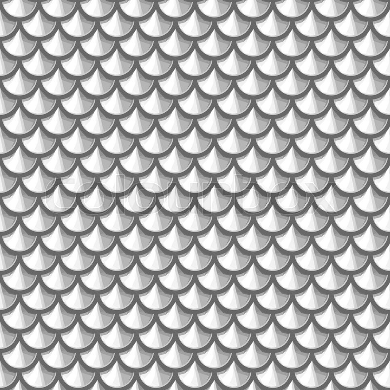 800x800 Seamless Grayscale River Fish Scales. Dragon Scale. Simple