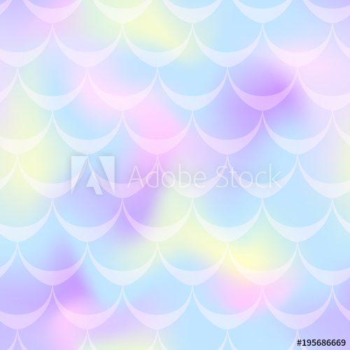 500x500 Cold Blue Yellow Mermaid Scale Vector Background. Pastel