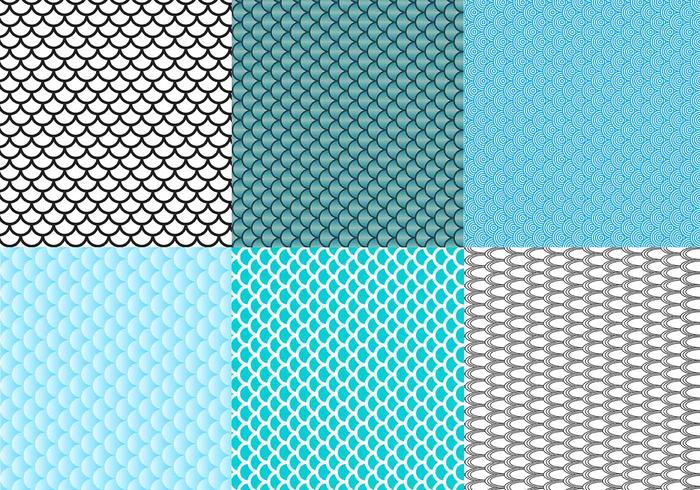 700x490 Fish Scale Pattern Vector